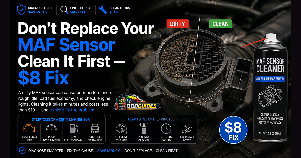 Don't Replace Your MAF Sensor Yet